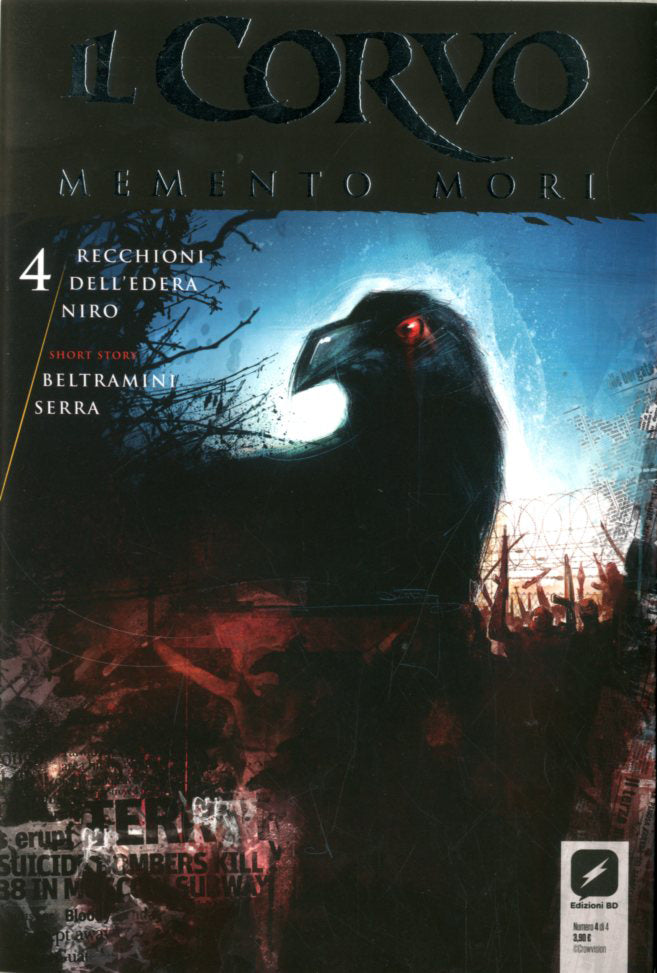 Copertina di Il Corvo Memento Mori 004 Cover Furnò