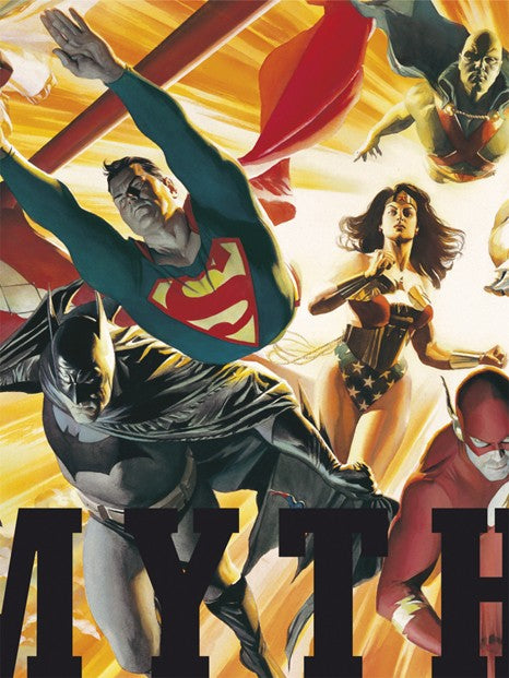Copertina di Mythology Deluxe - Le opere di Alex Ross per la DC Comics